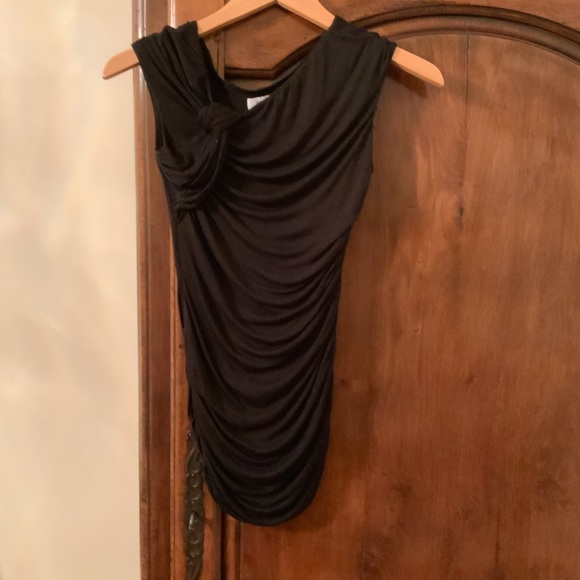 Bailey 44 Black Draped Top 🇺🇸 Small - Picture 8 of 16